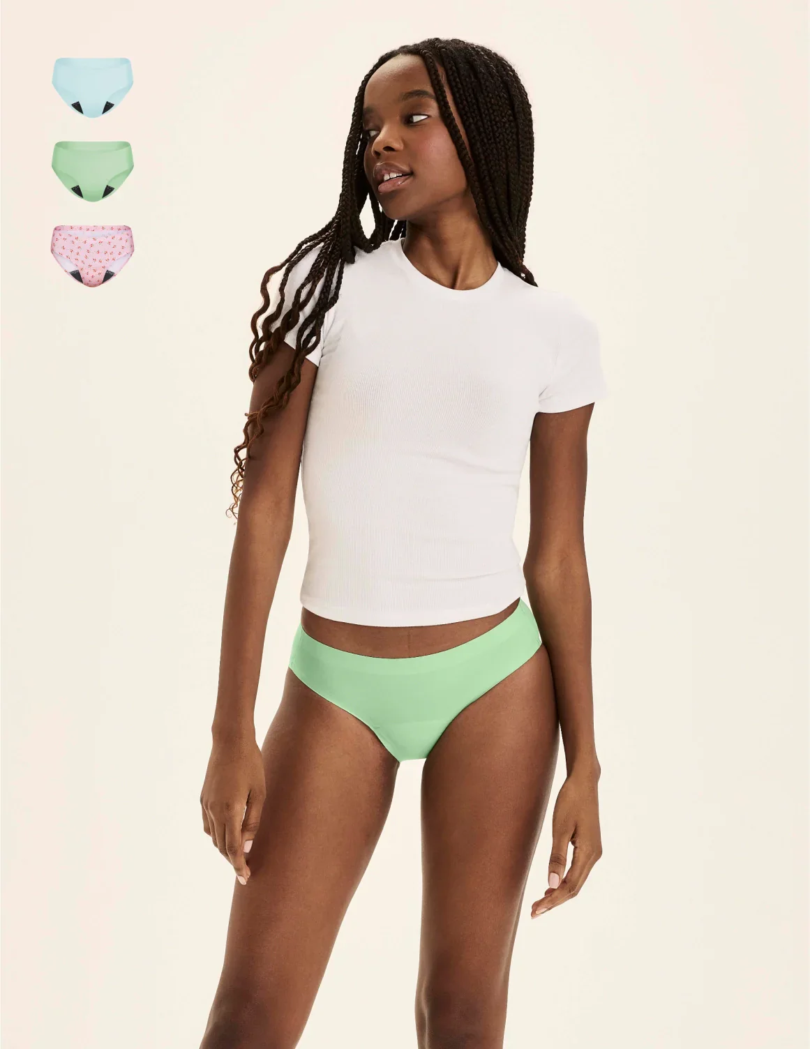Leakproof UltraThin No-Show Bikini 3-Pack - Last Call - Image 39