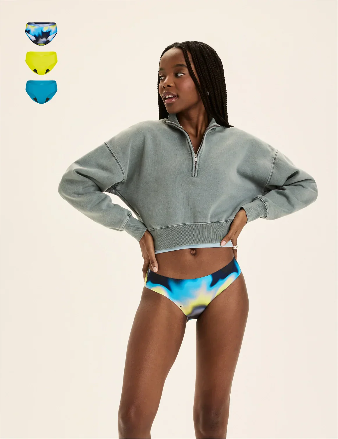 Light Leakproof No-Show Underwear Bikini 3-Pack - Last Call - Image 3