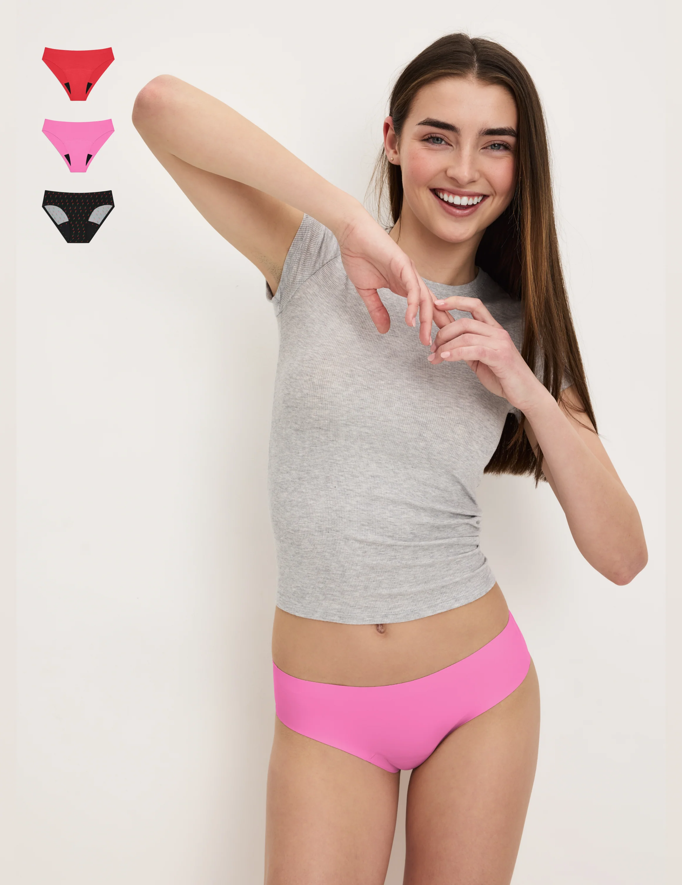 Super Leakproof® No-Show Bikini 3-Pack - Original - Last Call - Image 10